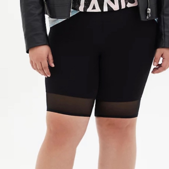 🆕 Black Mesh Hem Bike Short 2X 18 20 NWT - Picture 4 of 8